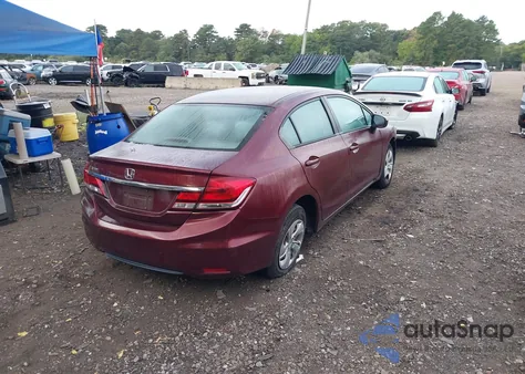 2014 Honda Civic Lx z USA, uszkodzony, nr VIN 2HGFB2F54EH547800
